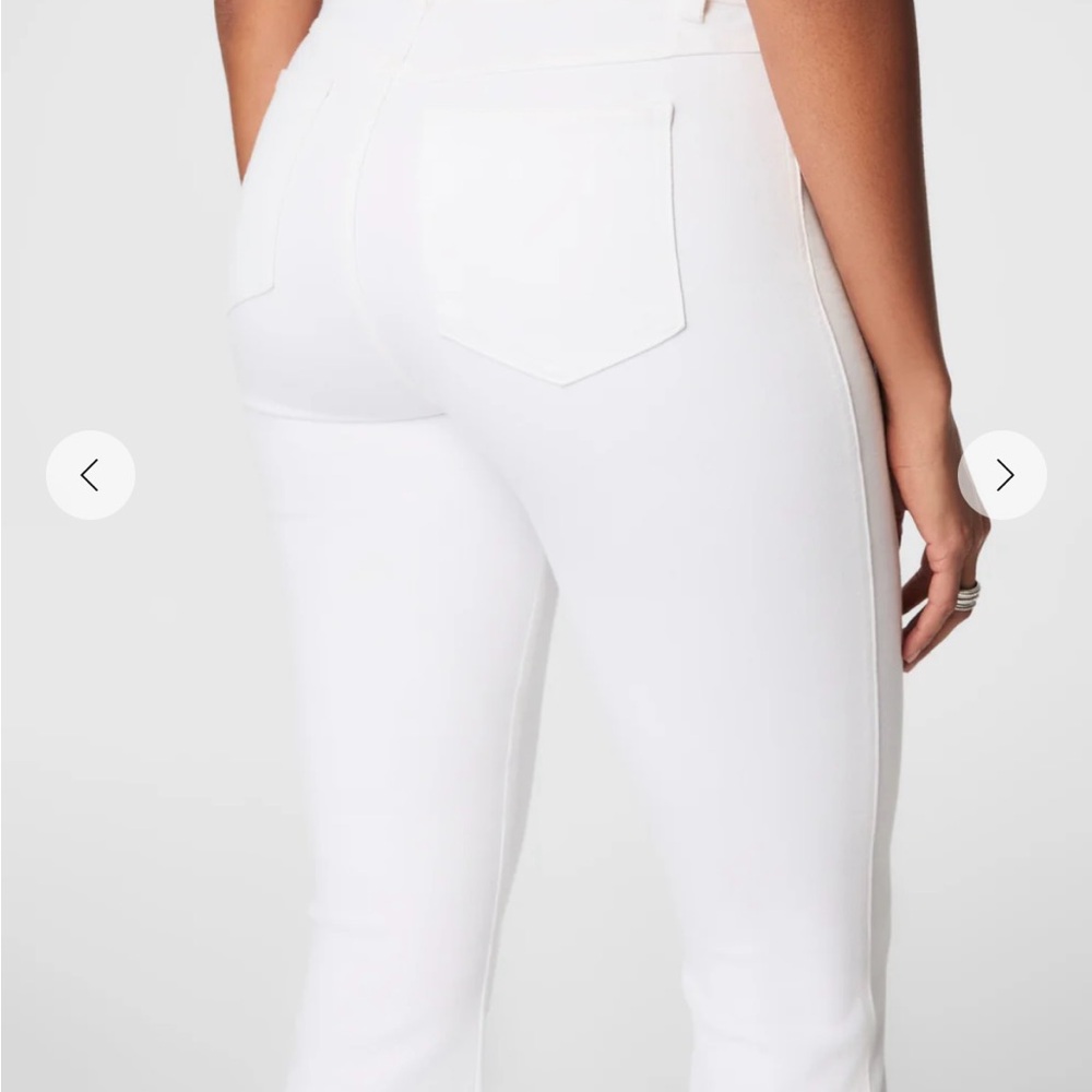 NWT SPANX White Flare Jeans Small - Picture 5 of 7